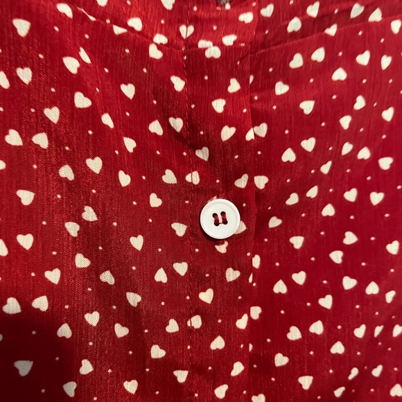 SHEIN Red Dress with heart pattern - Picture 3 of 4